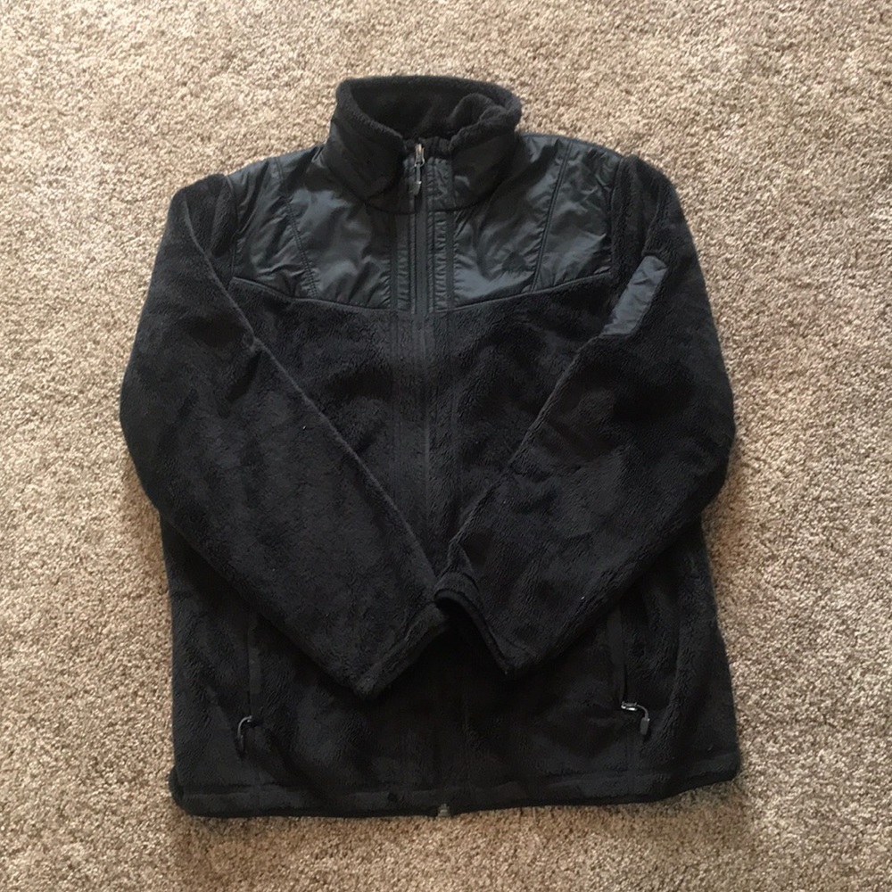 Nike ACG ZipUp Black Fuzzy Jacket High Neck Pocket